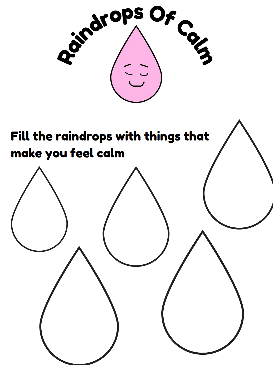Raindrops of Calm Resource Wellbeing Resource