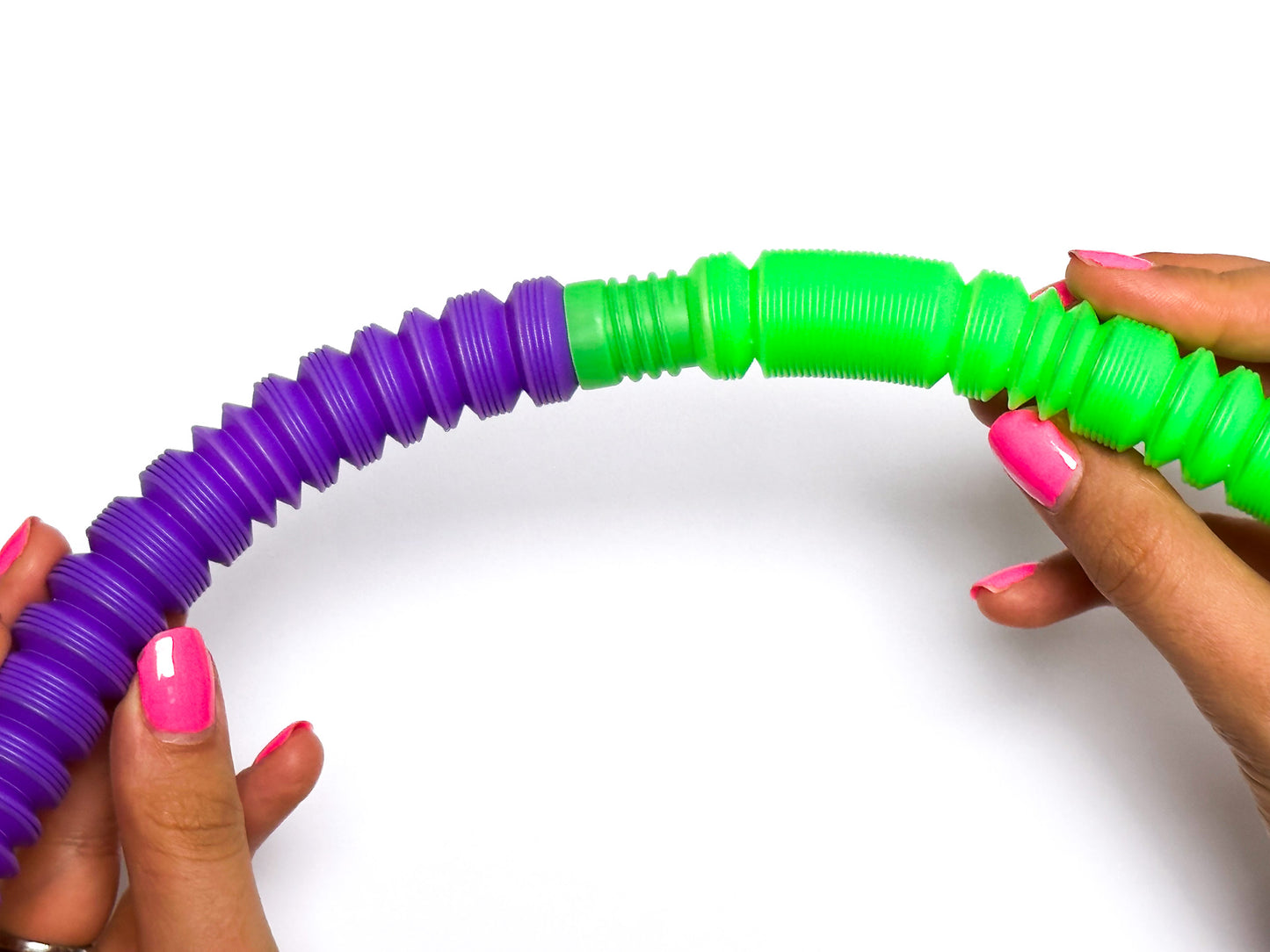 Sensory stretchy straw tube