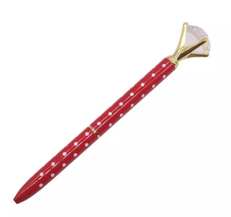 Stylish Crystal Ballpoint Pen - Alpaca Bag