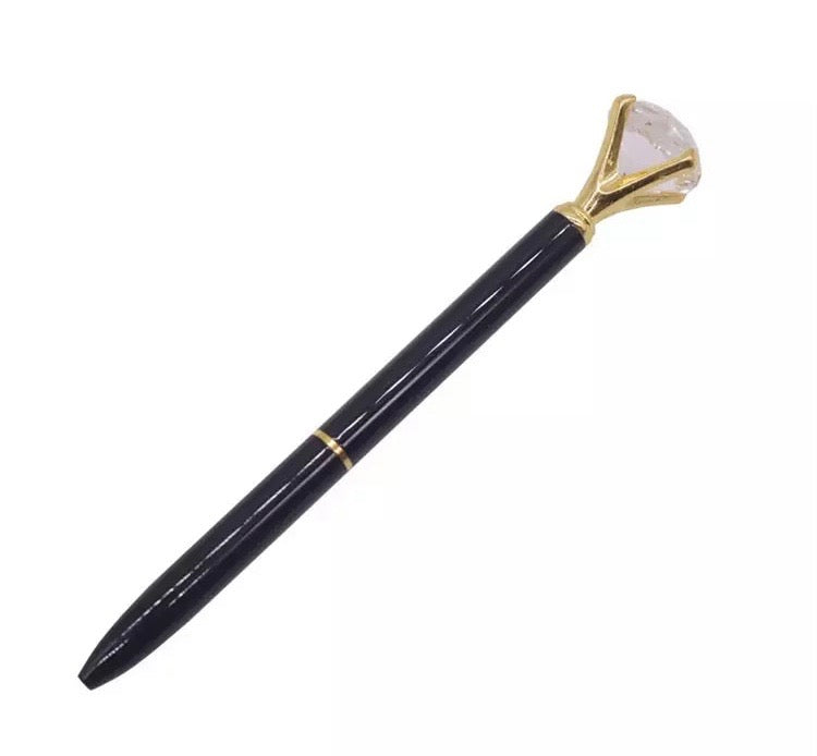 Stylish Crystal Ballpoint Pen - Alpaca Bag