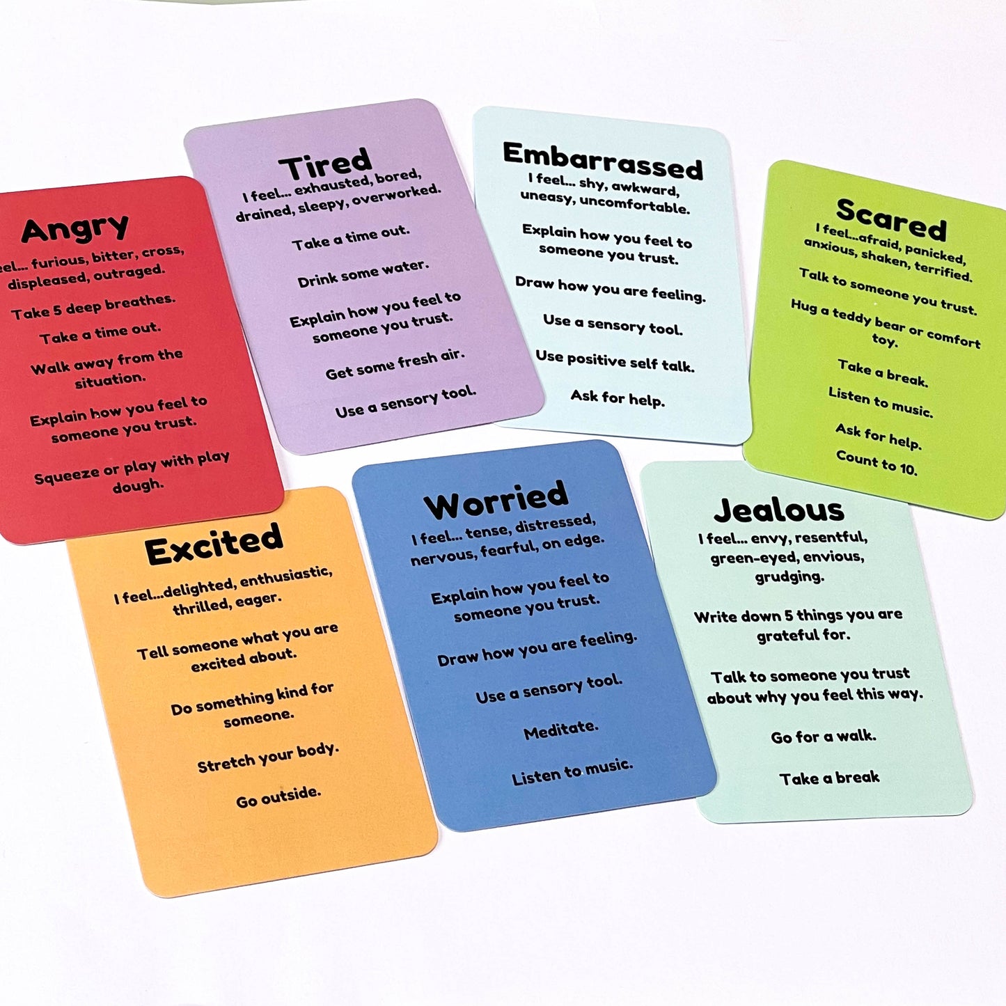 Raindrops of regulation and clouds of character flash cards