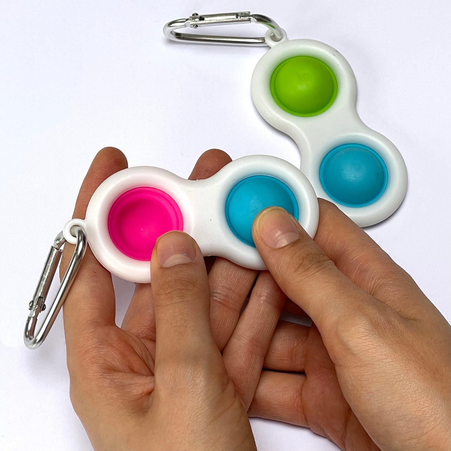 Pop and flip keyring