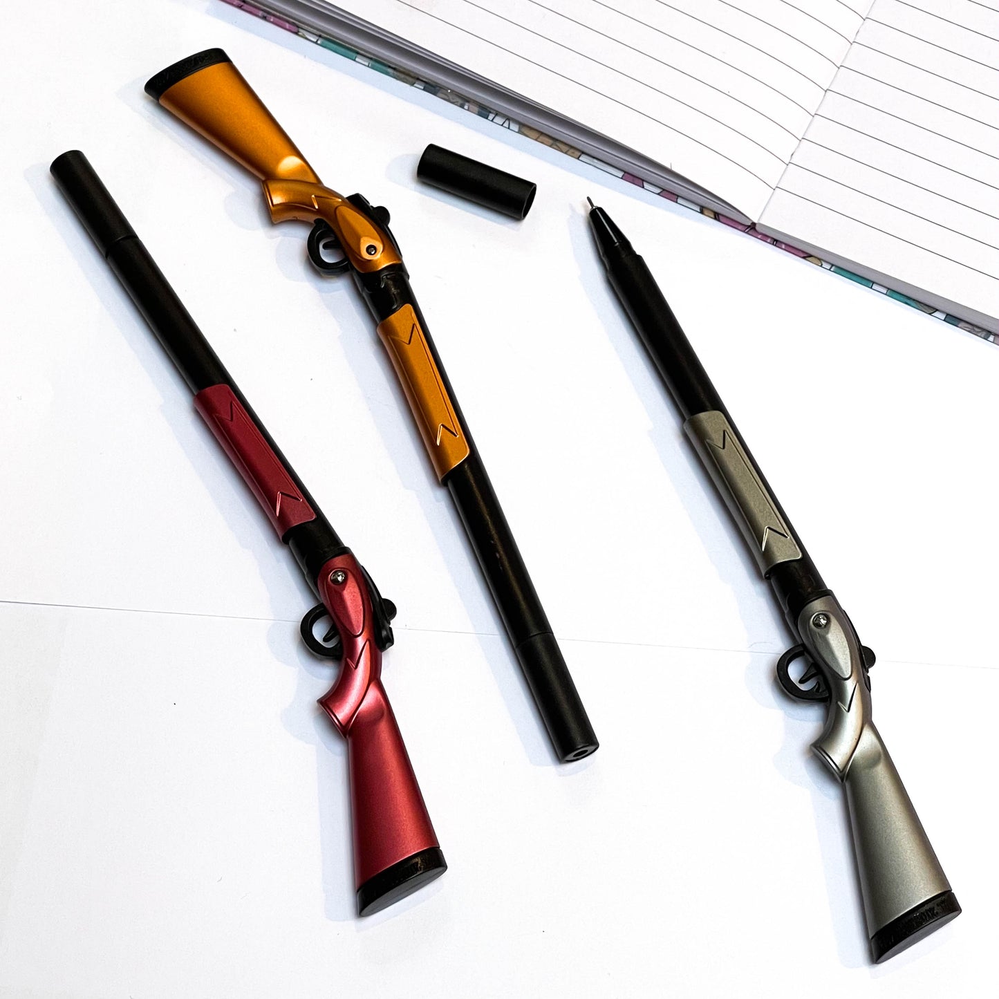 Novelty gun pen