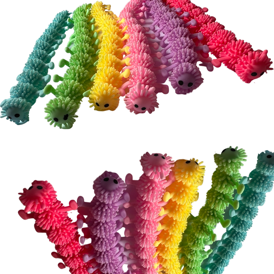 Wiggly caterpillar sensory tool