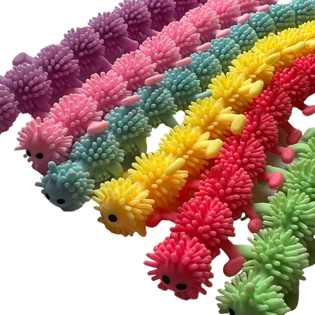Wiggly caterpillar sensory tool