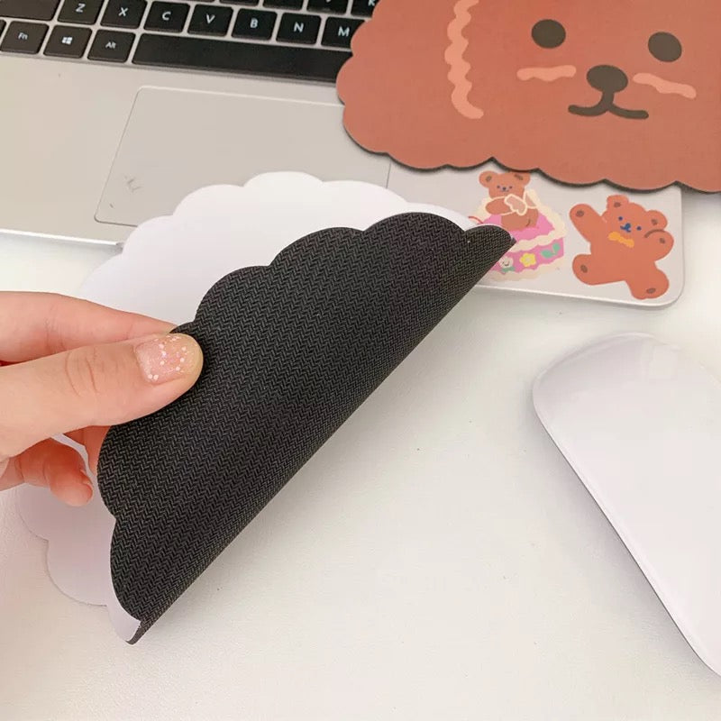 Dog mouse mat poodle