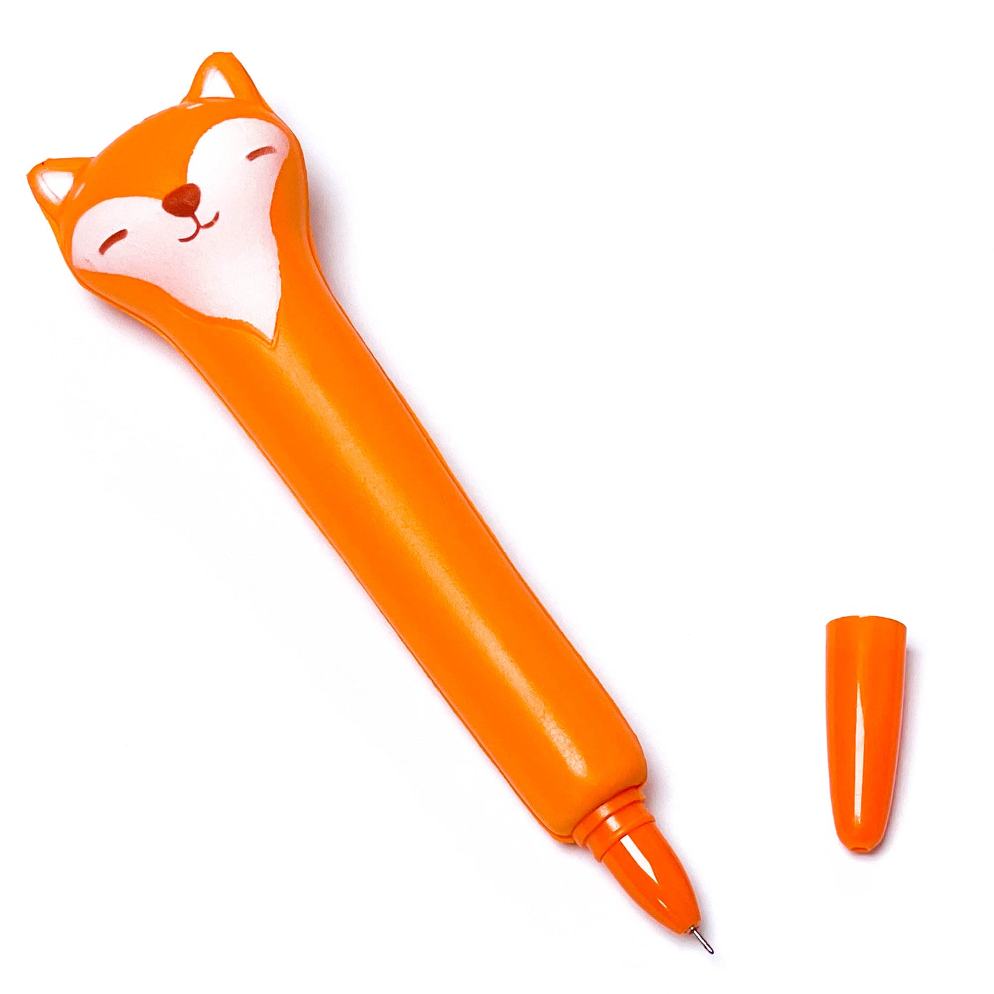 Novelty fox sensory squishy pen