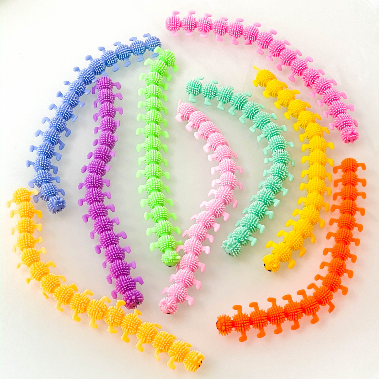 Wiggly caterpillar sensory tool