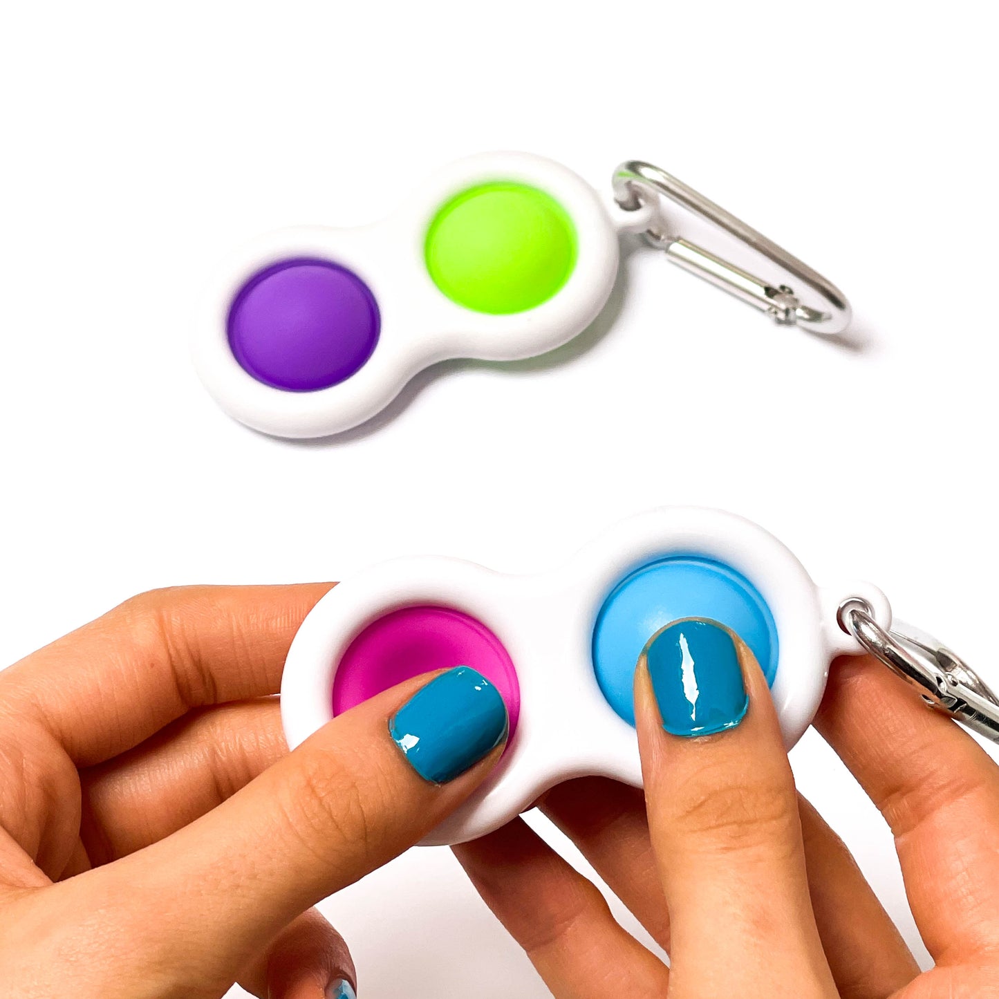 Pop and flip keyring