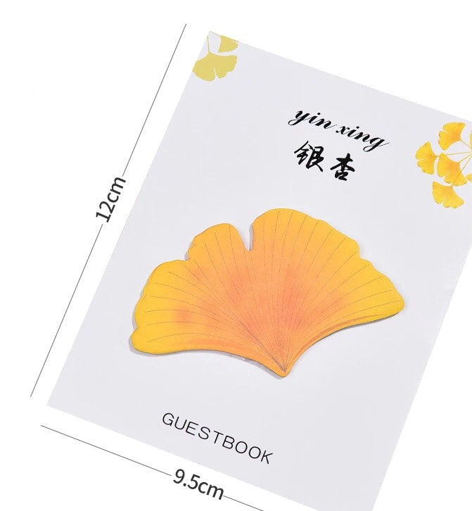 Autumn leaves sticky notes