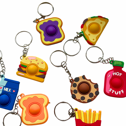 Food Mini Keyring Pop it