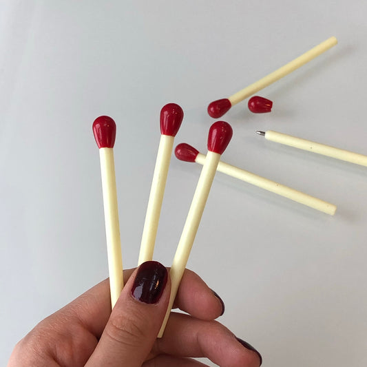 Mini novelty match pens