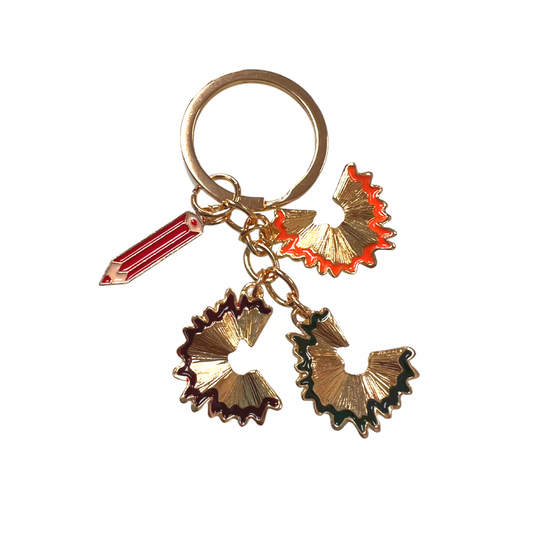Novelty pencil sharpening keyring gift