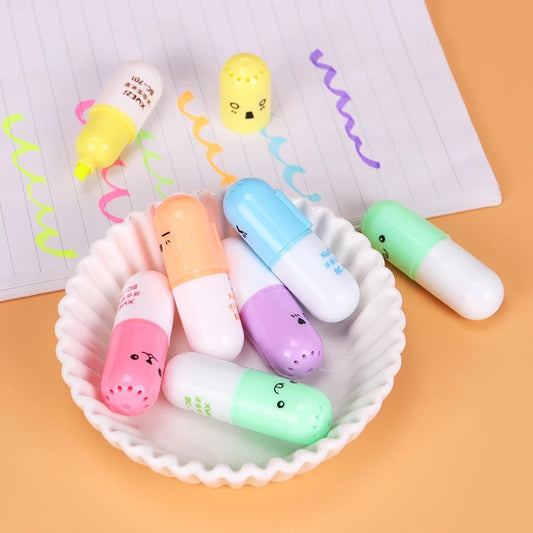 Mini set of 6 highlighters